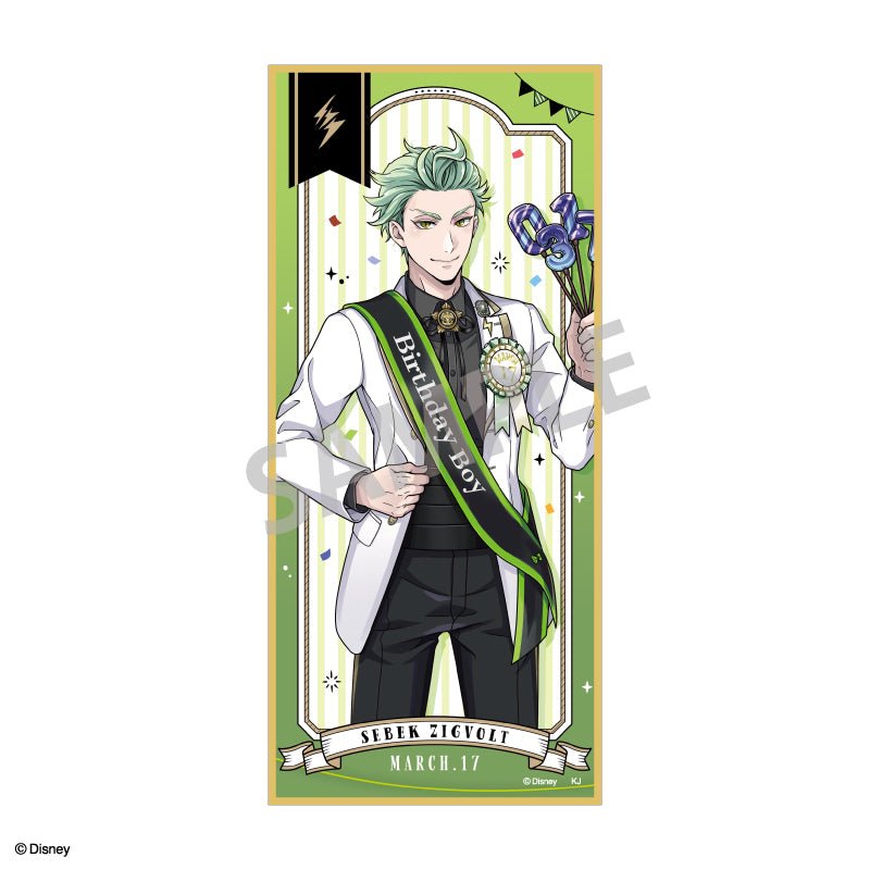 KAMIO JAPAN - Disney Twisted Wonderland Trading Tanzaku Shikishi Omekashi Birthday Ver. - Good Game Anime