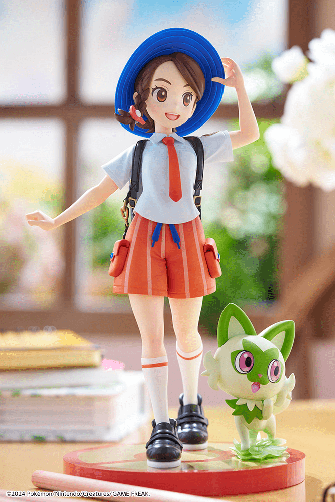 Kotobukiya - ARTFX J Pokemon Juliana with Sprigatito Statue - Good Game Anime