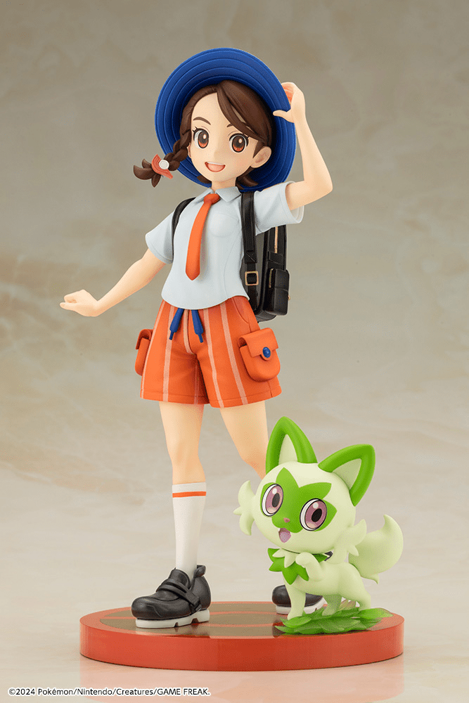 Kotobukiya - ARTFX J Pokemon Juliana with Sprigatito Statue - Good Game Anime