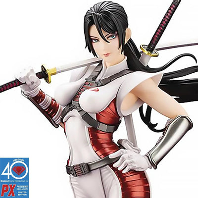 Kotobukiya - Bishoujo G.I. Joe Dawn Moreno Snake Eyes II White Outfit Limited Edition Statue - Previews Exclusive