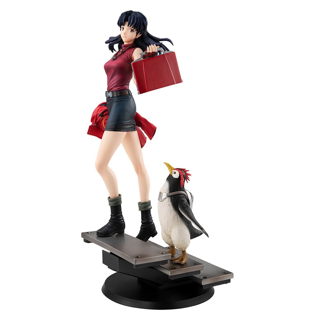 MegaHouse - Rebuild of Evangelion Misato Katsuragi and Pen Pen Statue - Good Game Anime