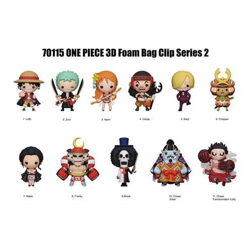 Monogram - One Piece Series 2 3D Foam Bag Clip - Good Game Anime