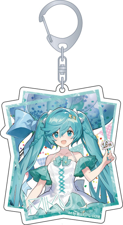 Movic - Hatsune Miku Series: Acrylic Keychain / Hatsune Miku 16th Birthday Hatsune Miku - Good Game Anime