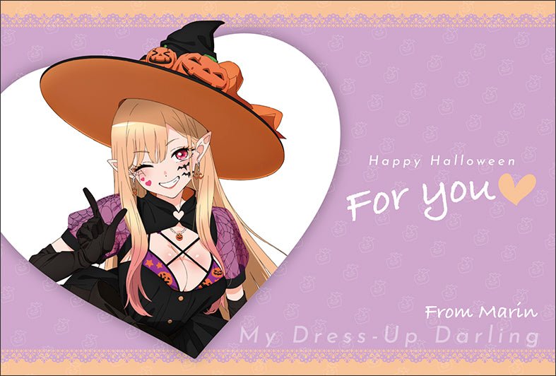 Movic - My Dress-Up Darling Greeting Set Marin Kitagawa & Halloween (Acrylic Figure, Big Towel, Postcard) - Good Game Anime