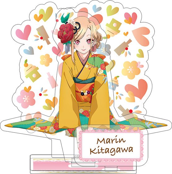 Movic - My Dress-Up Darling Greeting Set Marin Kitagawa & New Year (Acrylic Figure, Big Towel, Postcard) - Good Game Anime