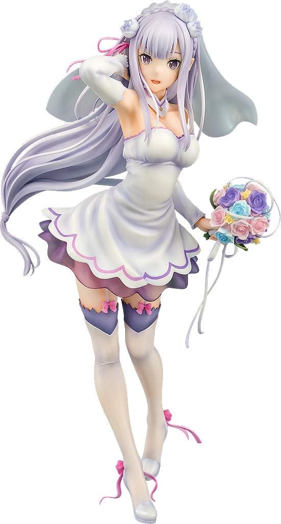 Phat Company - Emilia (Wedding Ver.) 1/7 Scale Figure (Re:Zero Starting Life in Another World) - Good Game Anime