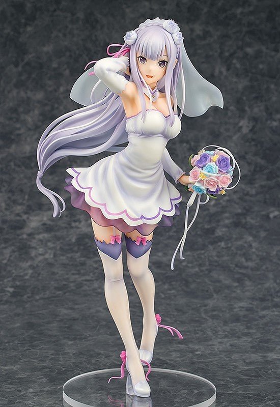 Phat Company - Emilia (Wedding Ver.) 1/7 Scale Figure (Re:Zero Starting Life in Another World) - Good Game Anime