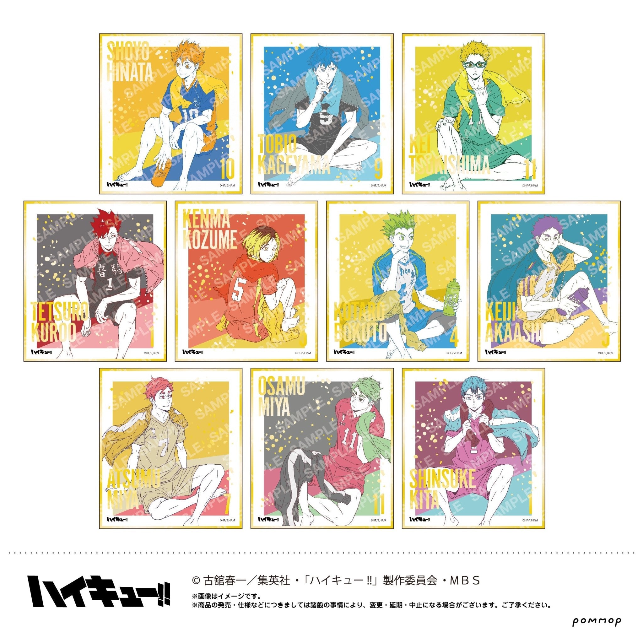 POMMOP - Haikyu!! Gilding Mini Shikishi Collection: 1 Random Pull - Good Game Anime