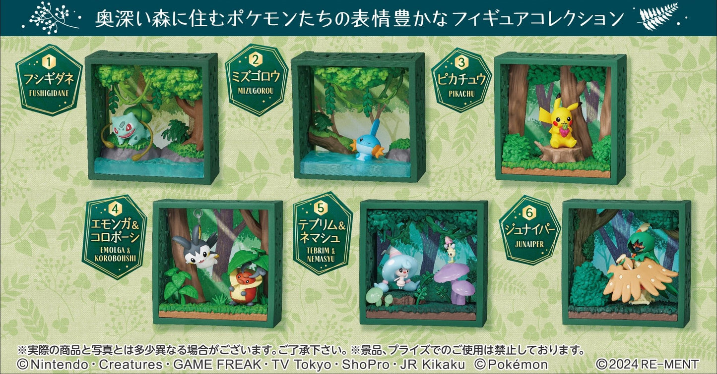 Re - Ment - Pokemon: Pokemon Frame Deep Green Forest Full Box Set of 6 - Good Game Anime