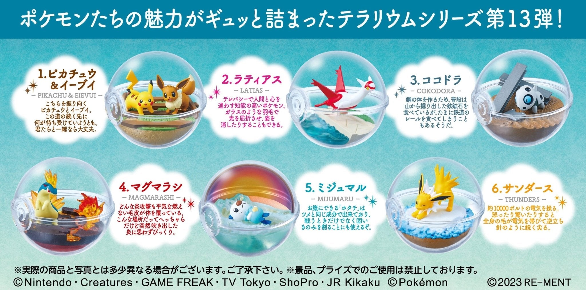 Re-Ment - Pokemon: Terrarium Collection 13: 1 Random Pull - Good Game Anime