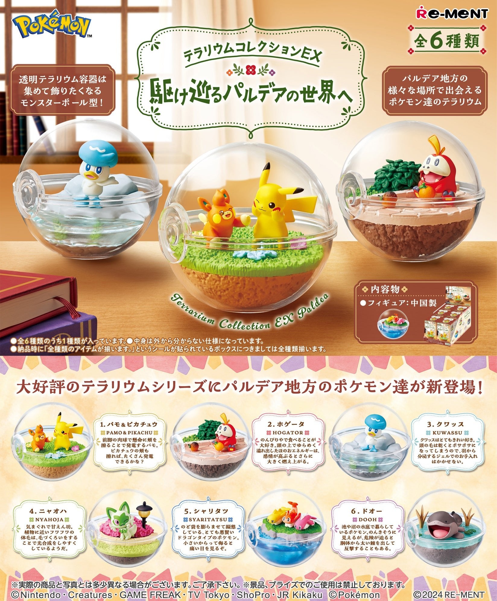 Re-Ment - Pokemon Terrarium Collection EX -To the World of Paldea-: 1 Random Pull - Good Game Anime