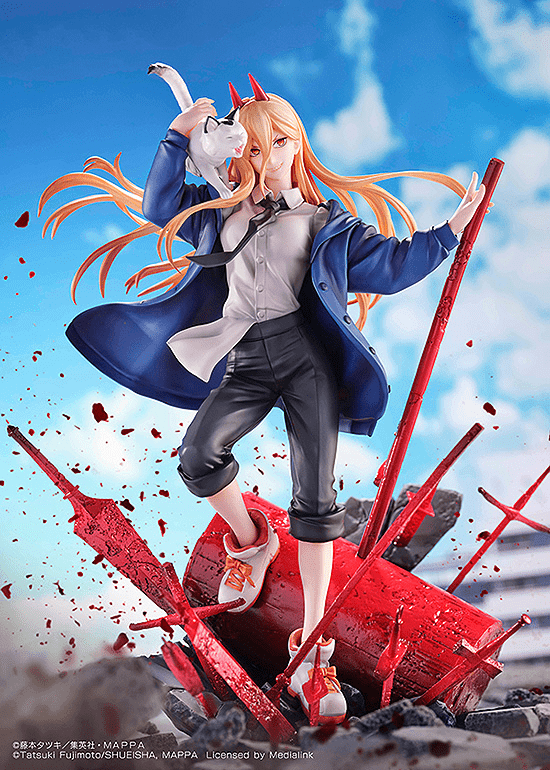 S - FIRE - CHAINSAW MAN Figure Power & Meowy - Good Game Anime