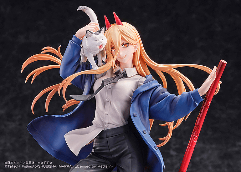 S - FIRE - CHAINSAW MAN Figure Power & Meowy - Good Game Anime