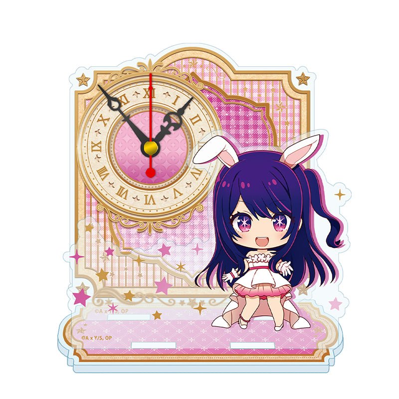 Seasonal-Plants - Oshi no Ko Puchichoko Mini Acrylic Clock Ai White Dress - Good Game Anime