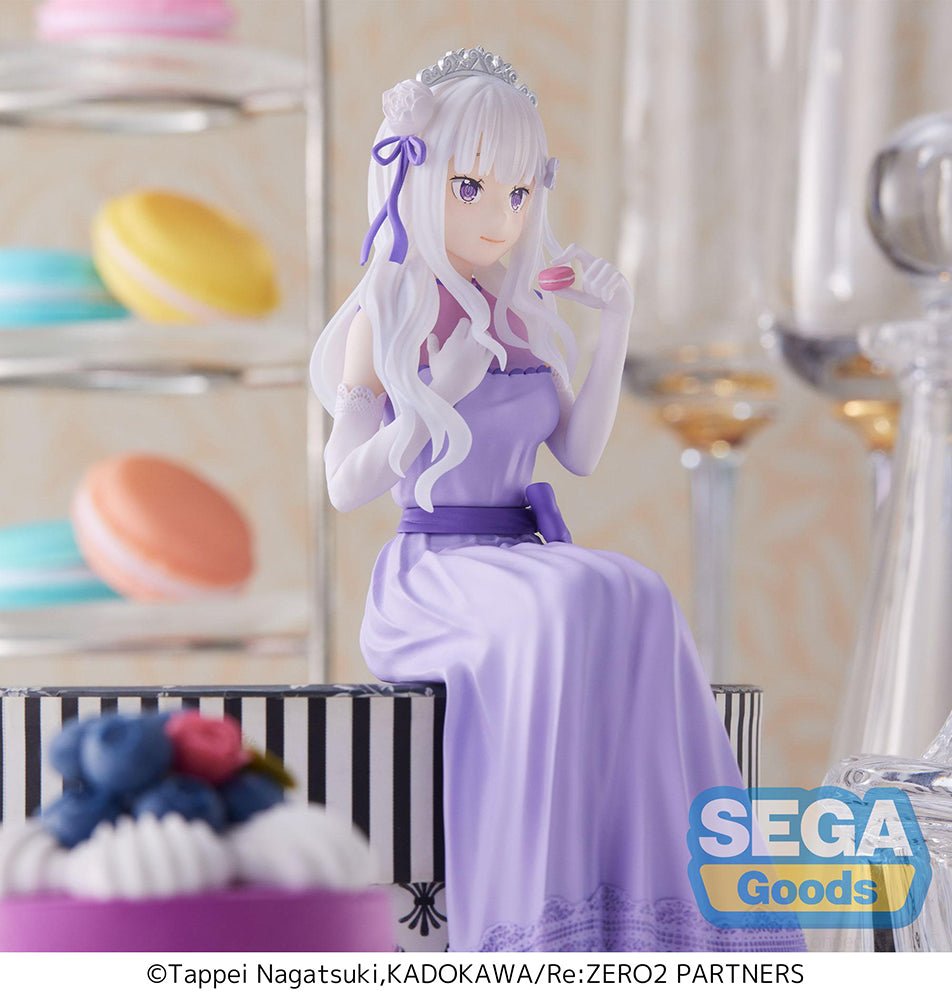 SEGA - Re:ZERO - Starting Life in Another World - : Lost in Memories PM Perching Figure "Emilia - Dressed - Up Party - " - Good Game Anime