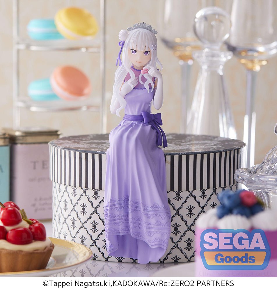 SEGA - Re:ZERO - Starting Life in Another World - : Lost in Memories PM Perching Figure "Emilia - Dressed - Up Party - " - Good Game Anime