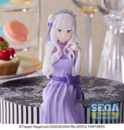 SEGA - Re:ZERO - Starting Life in Another World - : Lost in Memories PM Perching Figure "Emilia - Dressed - Up Party - " - Good Game Anime