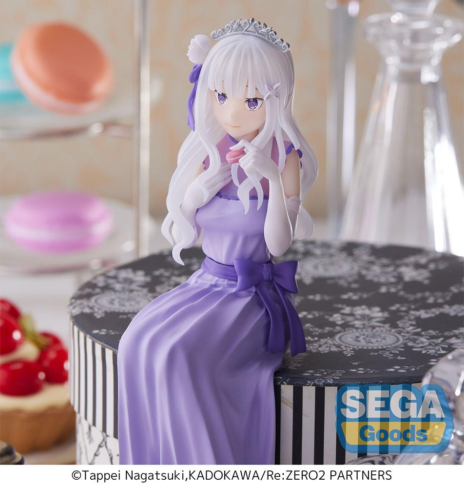 SEGA - Re:ZERO - Starting Life in Another World - : Lost in Memories PM Perching Figure "Emilia - Dressed - Up Party - " - Good Game Anime