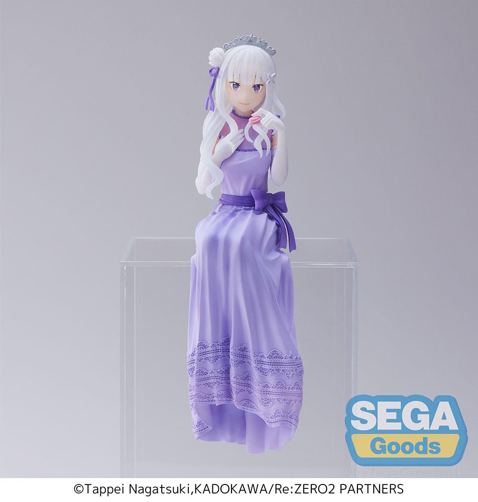 SEGA - Re:ZERO - Starting Life in Another World - : Lost in Memories PM Perching Figure "Emilia - Dressed - Up Party - " - Good Game Anime