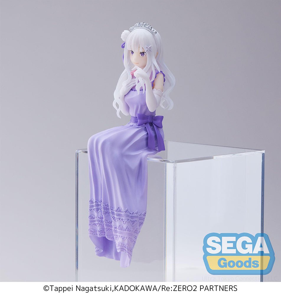 SEGA - Re:ZERO - Starting Life in Another World - : Lost in Memories PM Perching Figure "Emilia - Dressed - Up Party - " - Good Game Anime