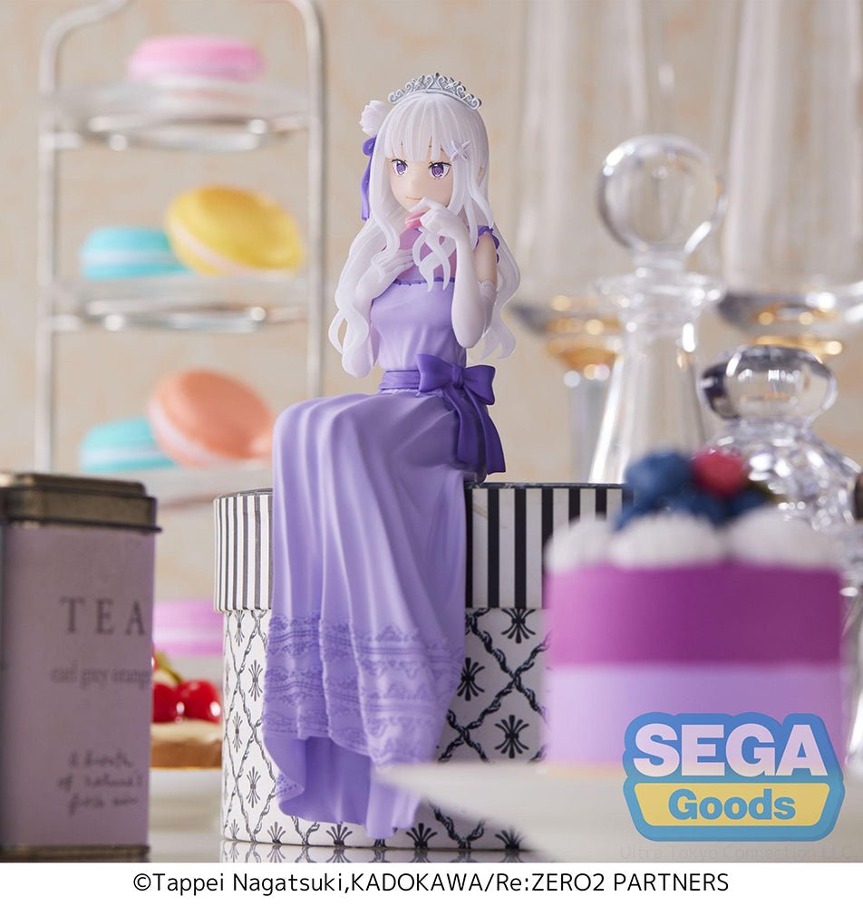 SEGA - Re:ZERO - Starting Life in Another World - : Lost in Memories PM Perching Figure "Emilia - Dressed - Up Party - " - Good Game Anime