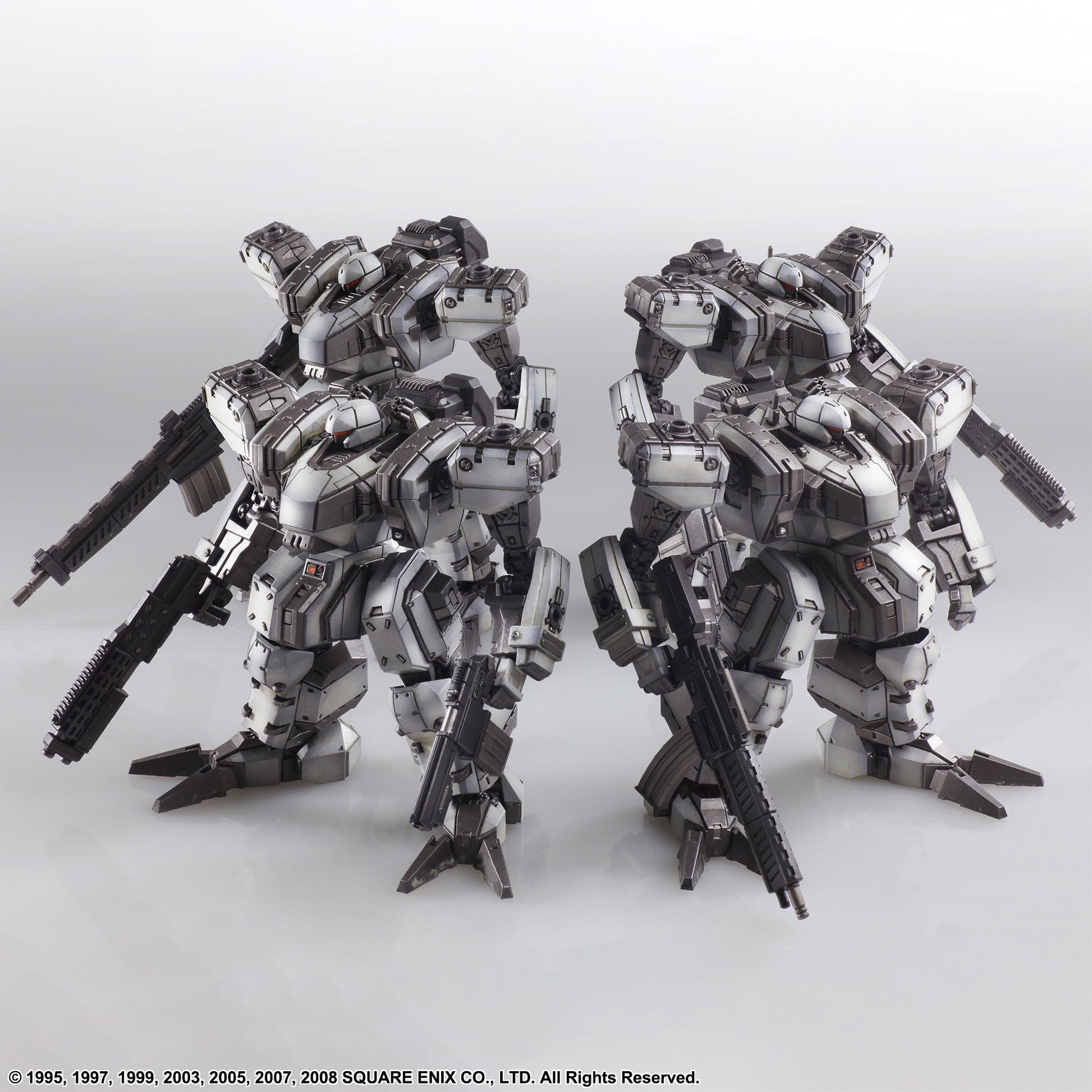 Square Enix - 1/72 Front Mission Structure Arts Plastic Model Kit Series Zenith DV White Set of 4 - Good Game Anime