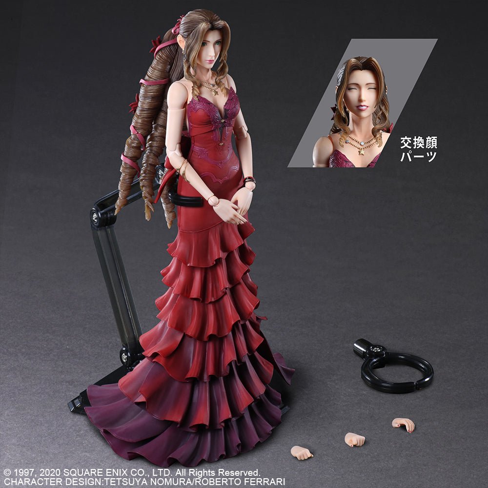 Square Enix - FINAL FANTASY VII REMAKE PLAYARTS - KAI - ™ AERITH GAINSBOROUGH DRESS Ver. - Good Game Anime