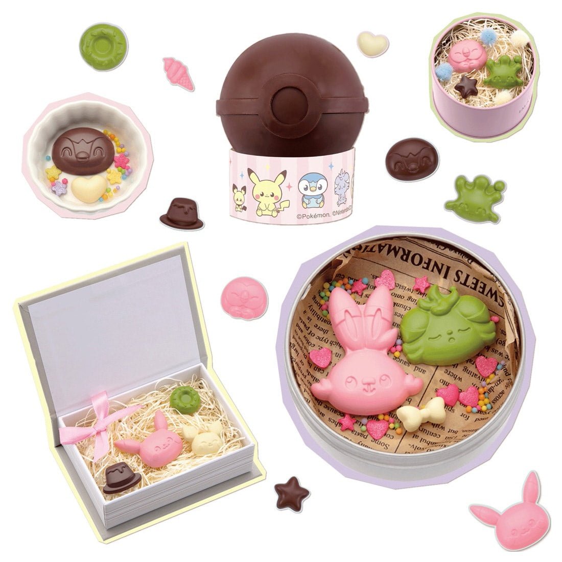 Takara Tomy - Choco-Tama Poke Peace (Pokemon Chocolate Molds) - Good Game Anime