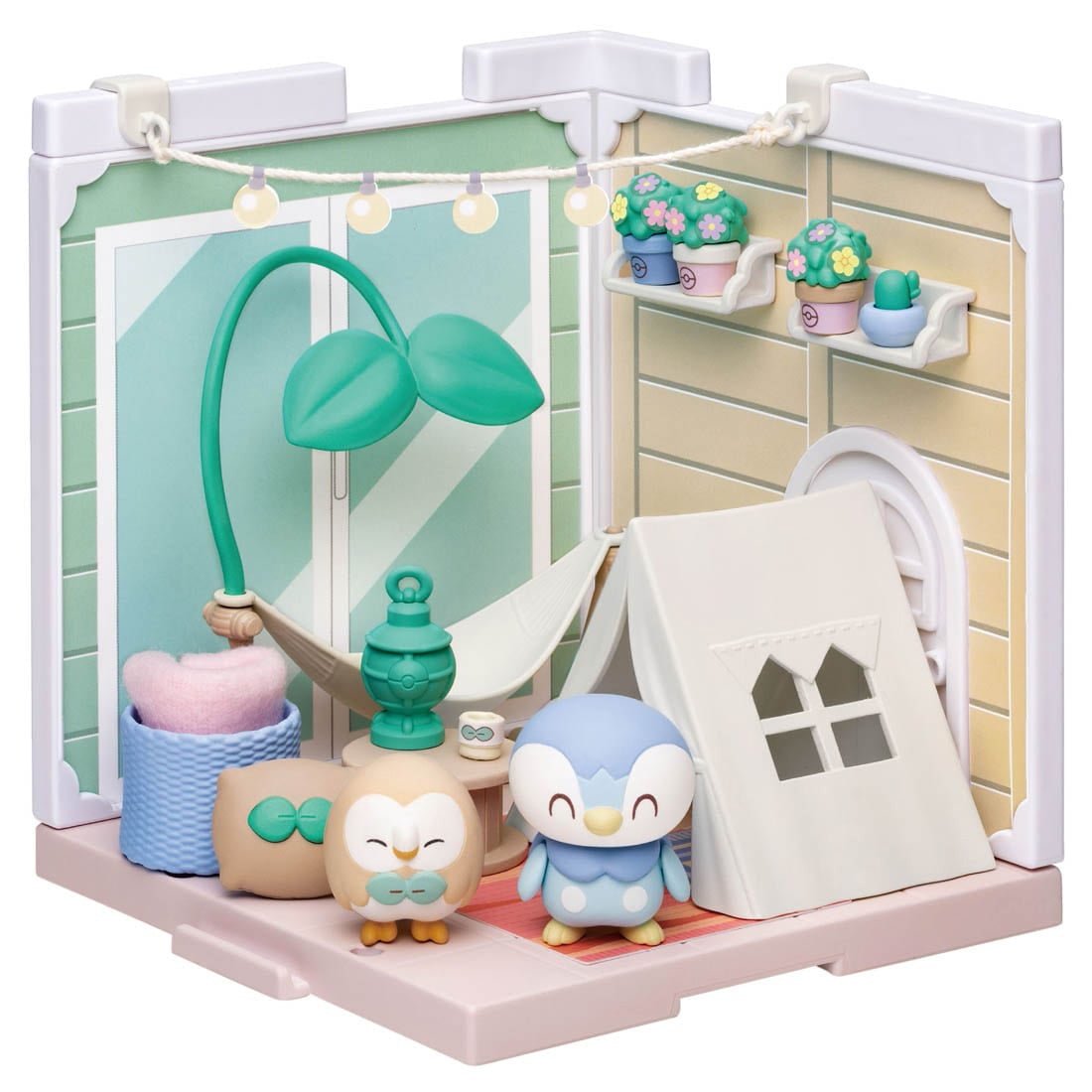 Takara Tomy - Pokemon Poke Peace House Belamping Terrace Rowlet & Piplup - Good Game Anime