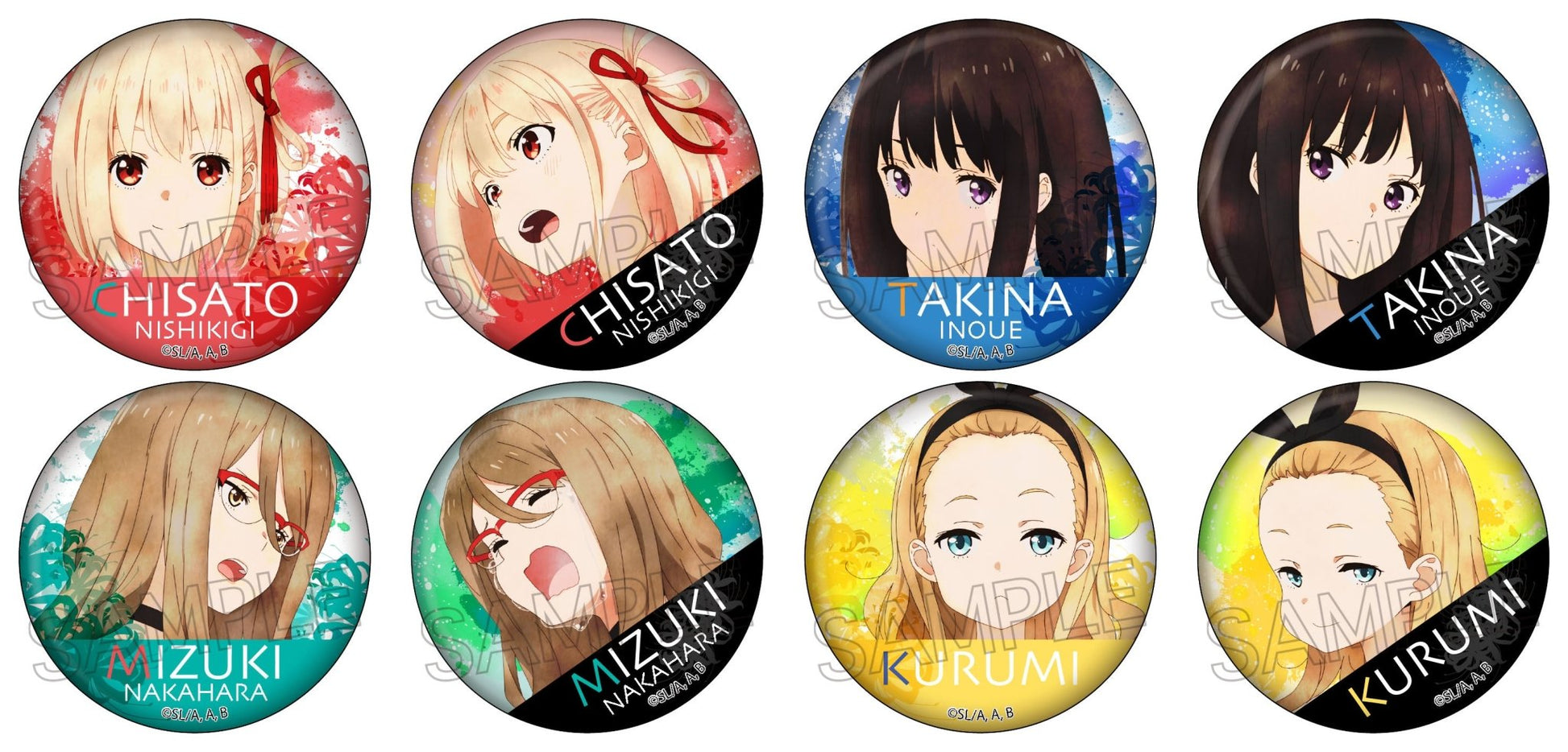 Twinkle - Lycoris Recoil Wet Color Series Can Badge - Good Game Anime